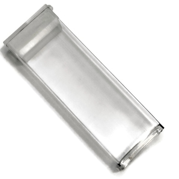 As Low As $2 Used Clear Plastic Boxes - Rectangle with a Flip Top Cap - 3" (6) - Picture 2 of 3